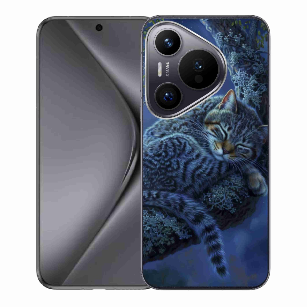 Gél borító mmCase a Huawei Pura 70-hez - alvó macska