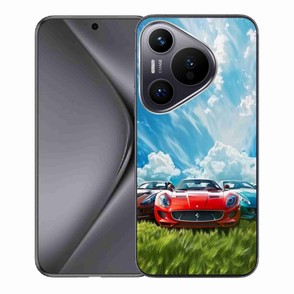 Gél borító mmCase a Huawei Pura 70 - sportkocsikhoz
