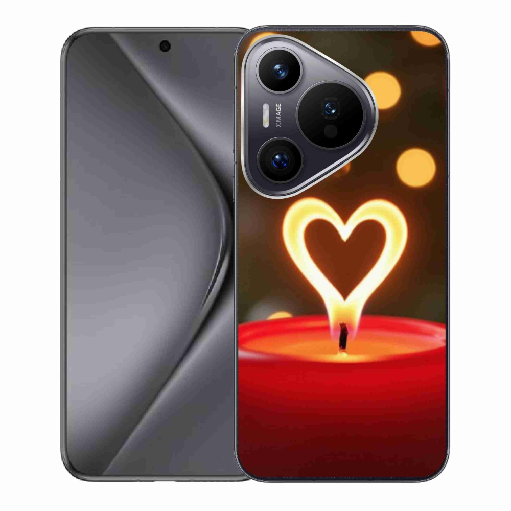 Gél borító mmCase a Huawei Pura 70-hez - lángszív