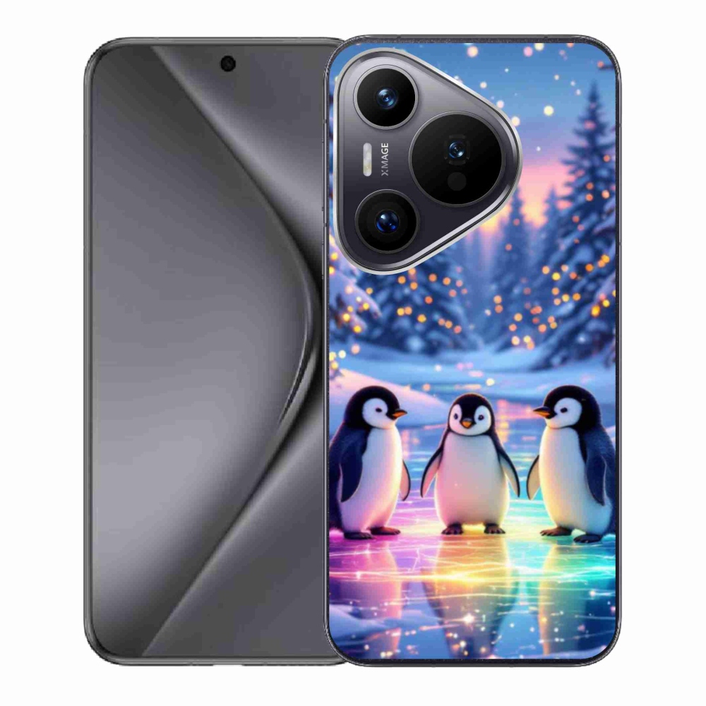 Gél borító mmCase a Huawei Pura 70 készülékhez - pingvinek
