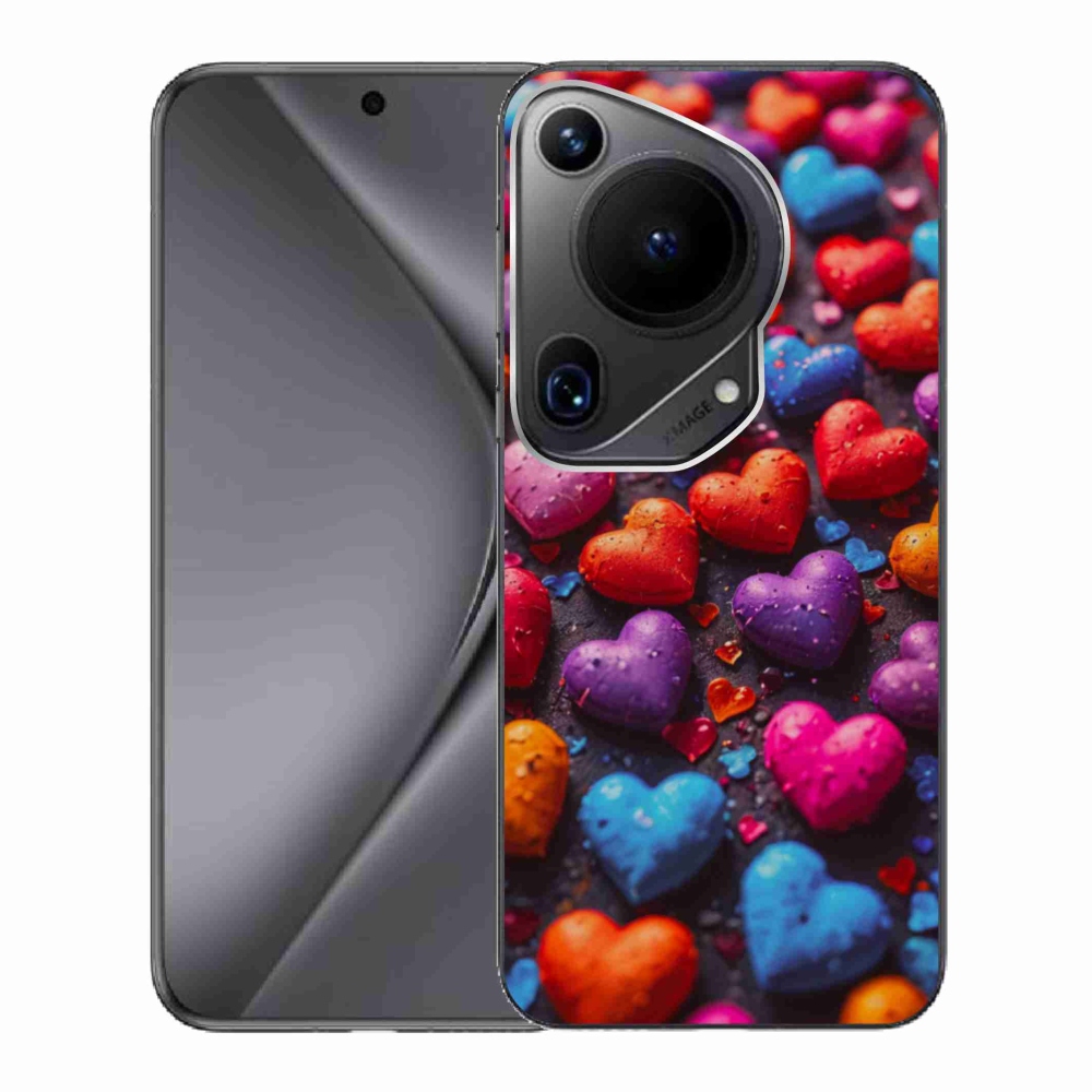 Gél borító mmCase a Huawei Pura 70 Ultra számára - színes szív