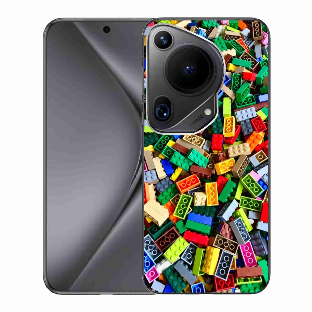 Zselés borítás mmCase a Huawei Pura 70 Ultra - színes építőelemek