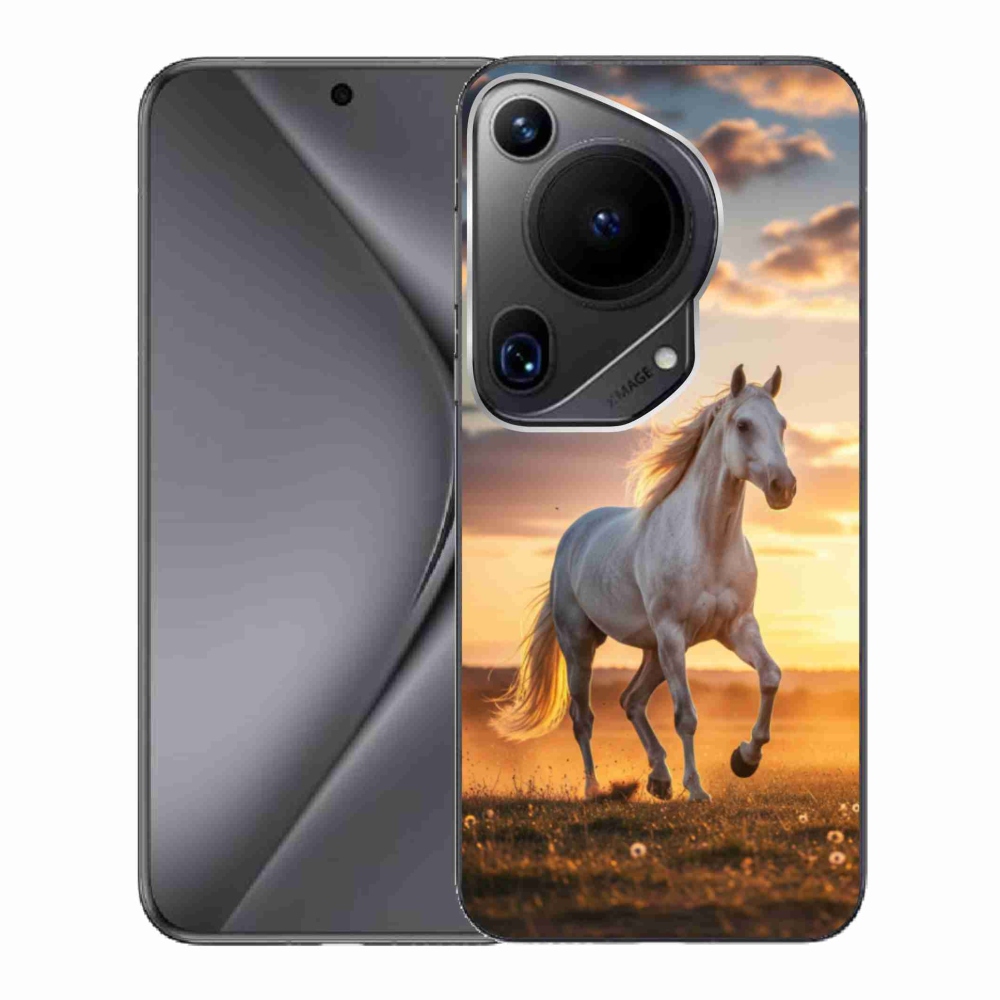 Gél borító mmCase a Huawei Pura 70 Ultra - futó fehér ló 2