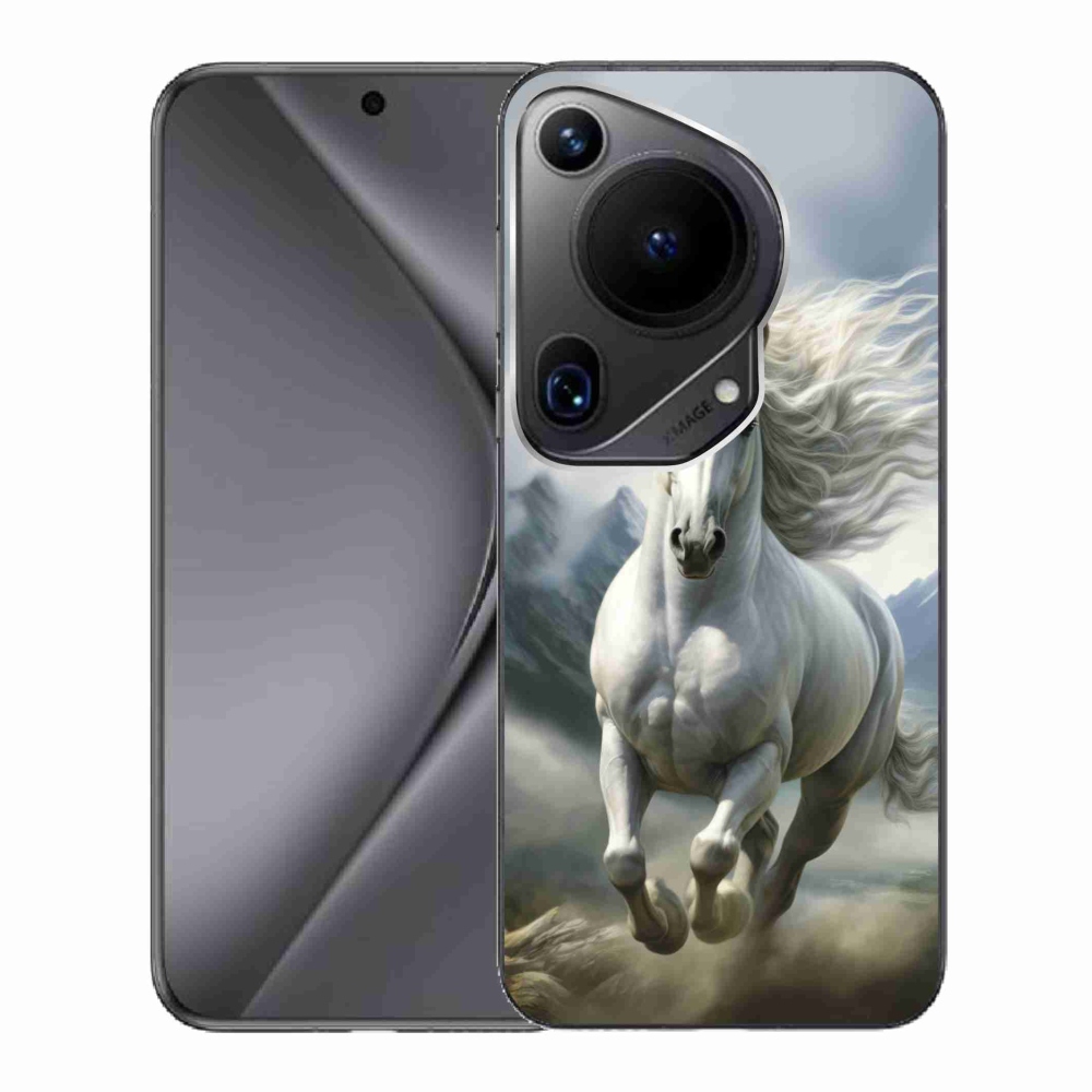 mmCase gél tok a Huawei Pura 70 Ultra-hoz – futó fehér ló 3