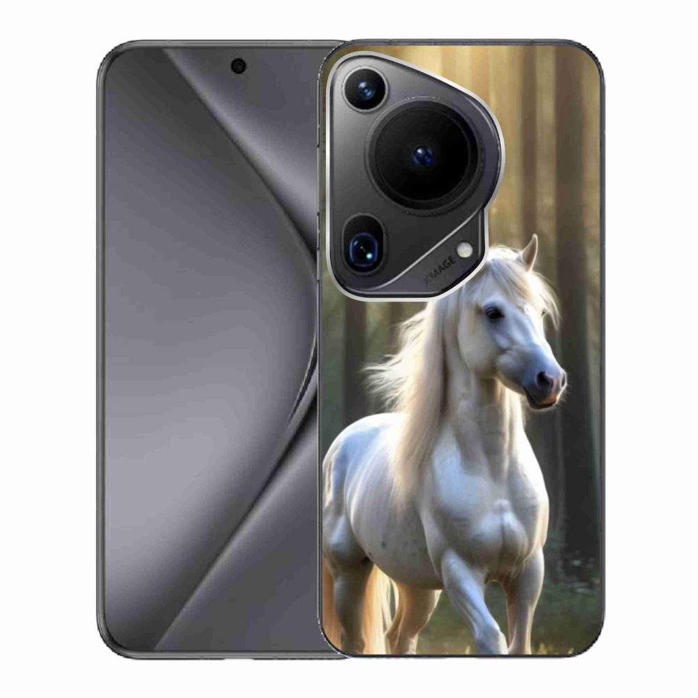 Gél borítás mmCase a Huawei Pura 70 Ultra készülékhez - fehér ló 3