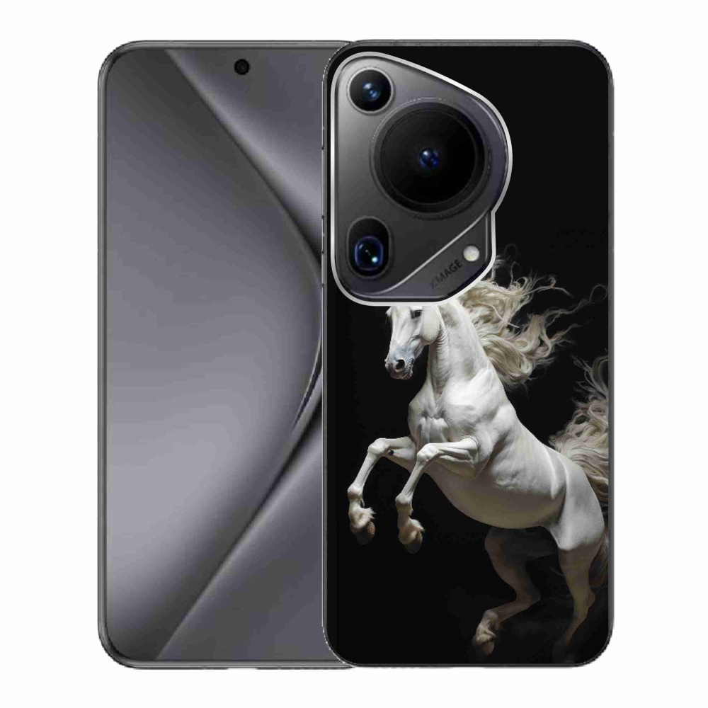 Gél borítás mmCase a Huawei Pura 70 Ultra készülékhez - fehér ló 4