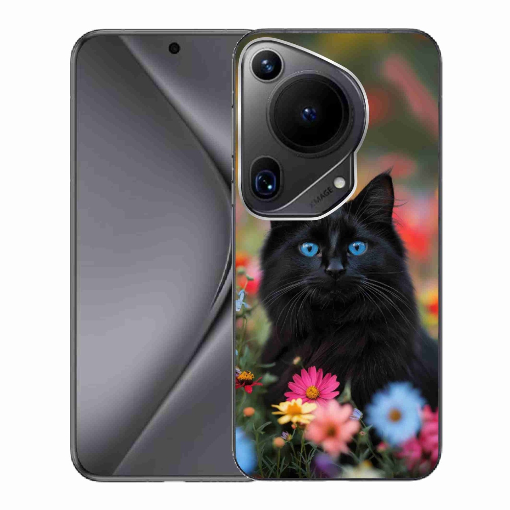 mmCase gél tok a Huawei Pura 70 Ultra-hoz – fekete cica 4