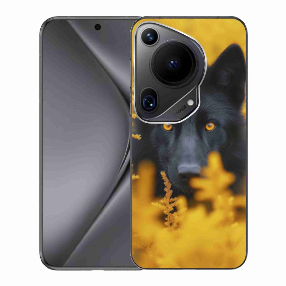 Zselés borítás mmCase a Huawei Pura 70 Ultra készülékhez - fekete farkas 2