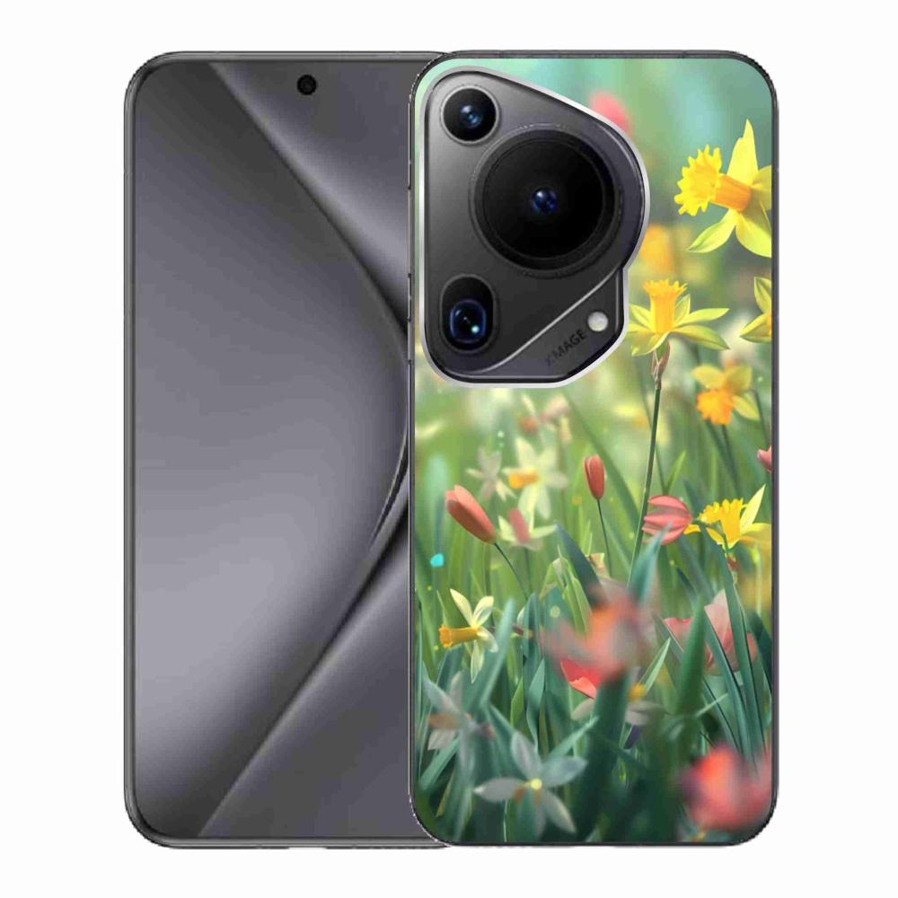 Gél borító mmCase a Huawei Pura 70 Ultra számára - tavaszi virágok