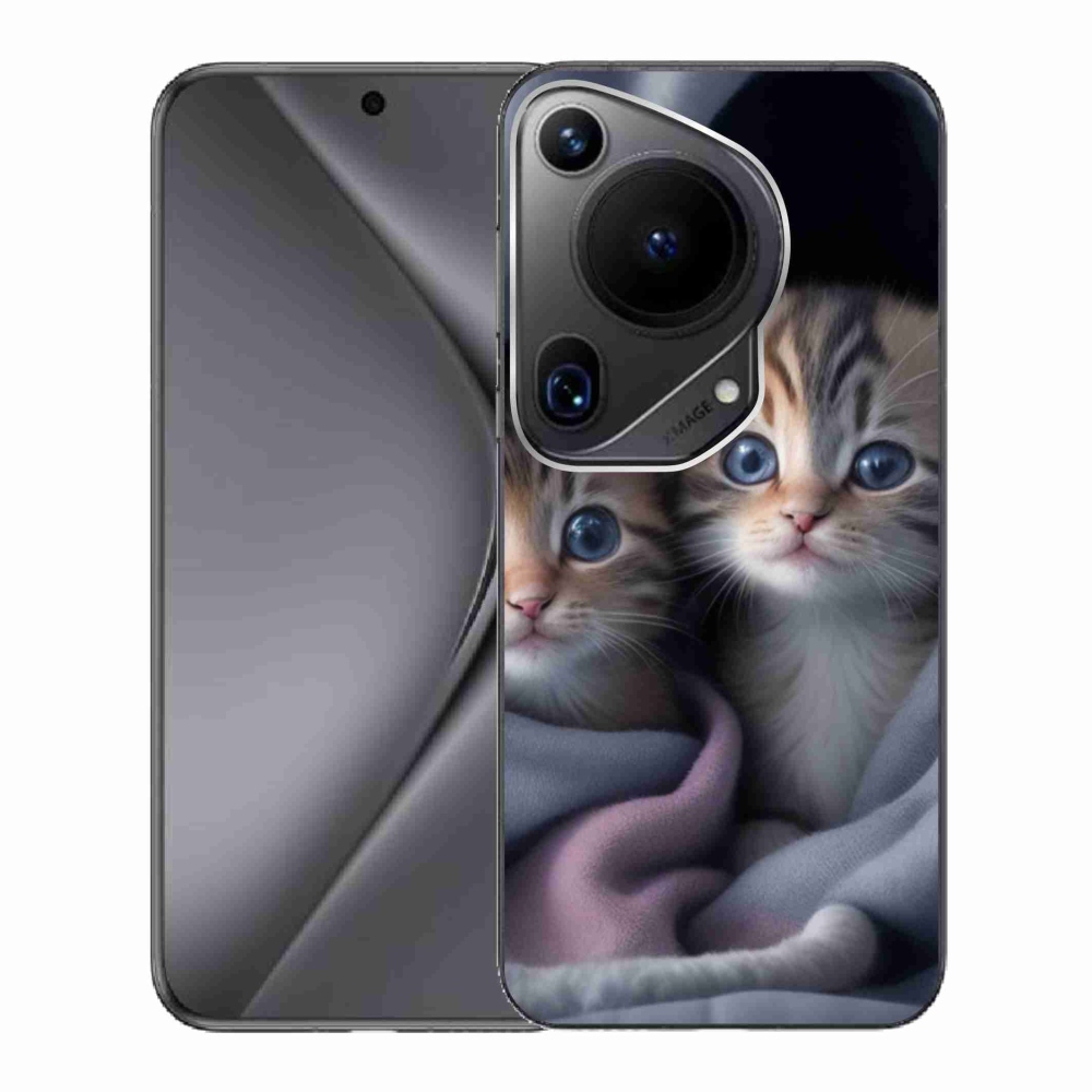 Zselés borítás mmCase a Huawei Pura 70 Ultra - cat duo 2 számára