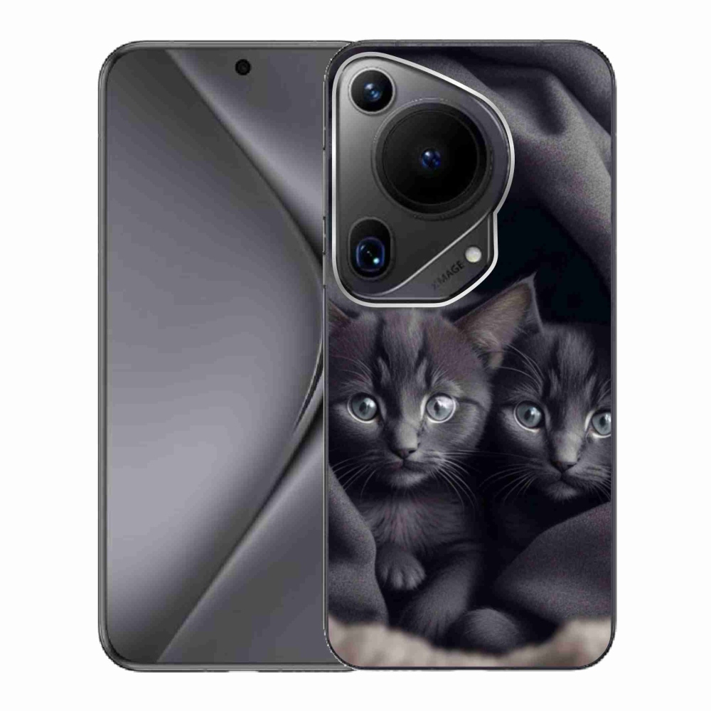 Zselés borítás mmCase a Huawei Pura 70 Ultra - cat duo számára