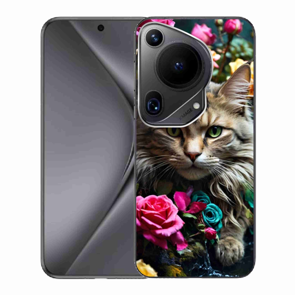 Gél borítás mmCase a Huawei Pura 70 Ultra készülékhez - macskaszem nézet 2
