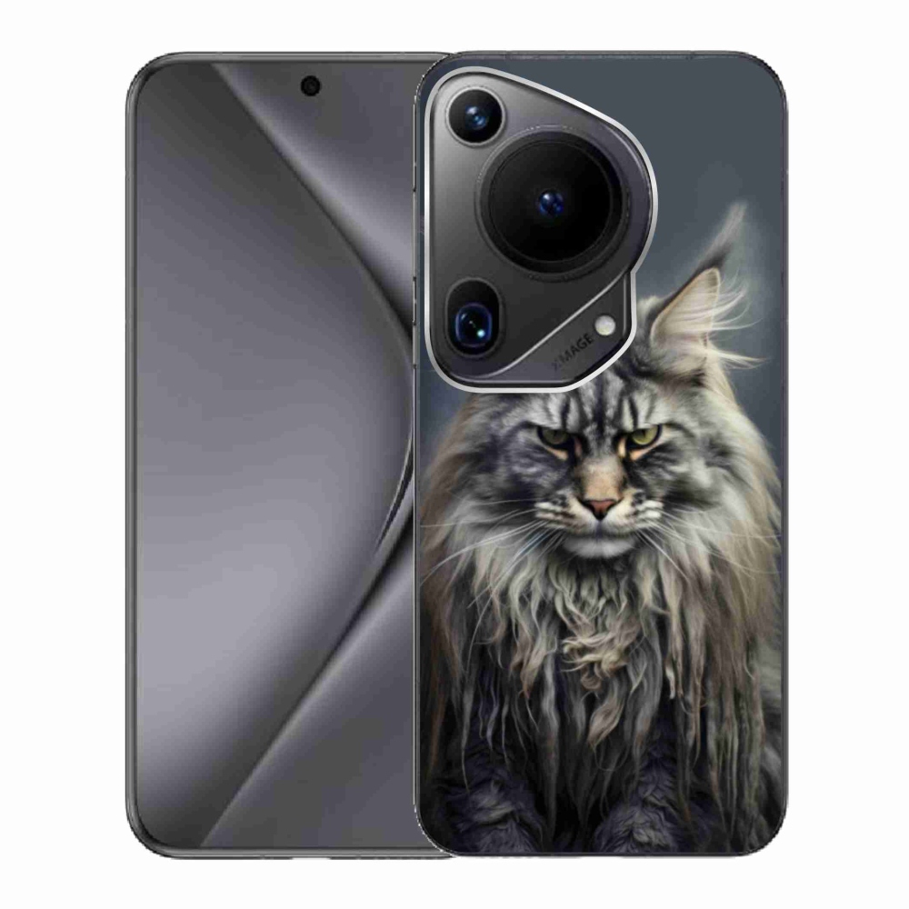 Gél borítás mmCase a Huawei Pura 70 Ultra számára - macskaszem nézet 4