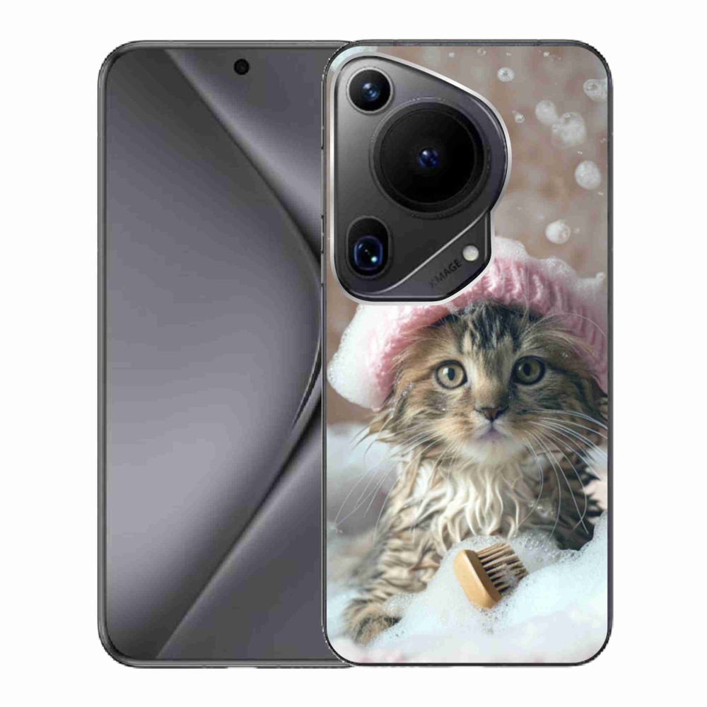 Gélburkolat mmCase a Huawei Pura 70 Ultra - cica és fürdő számára