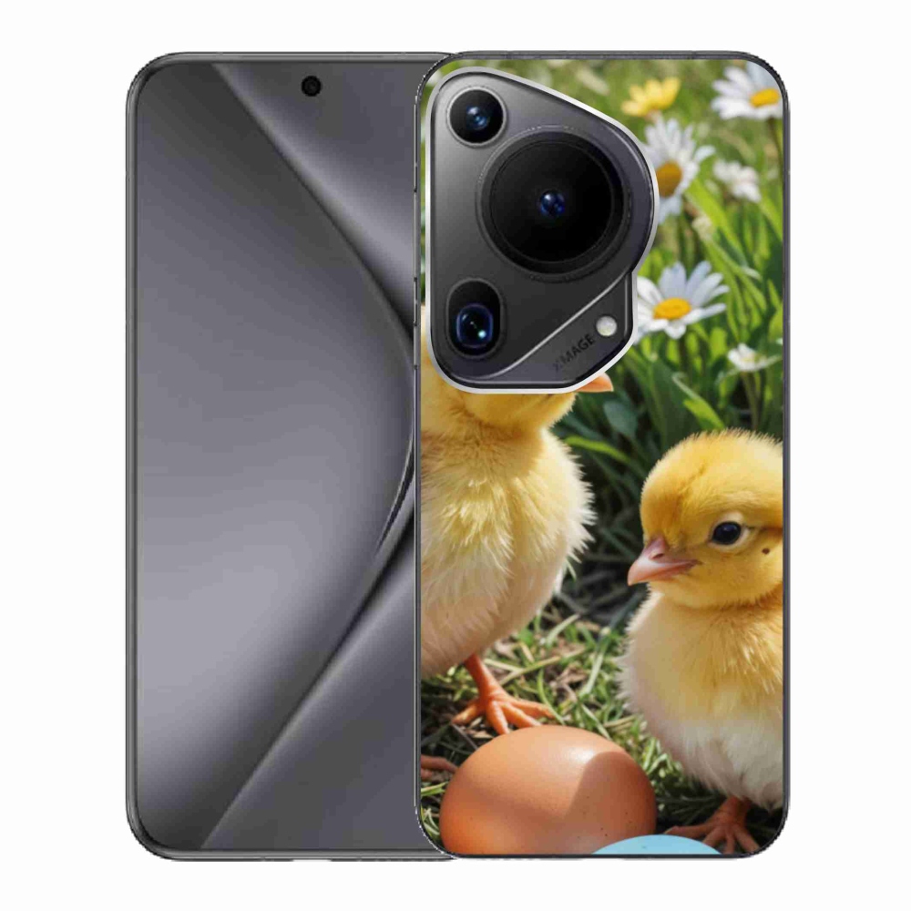 Gél borítás mmCase a Huawei Pura 70 Ultra készülékhez - csirkék