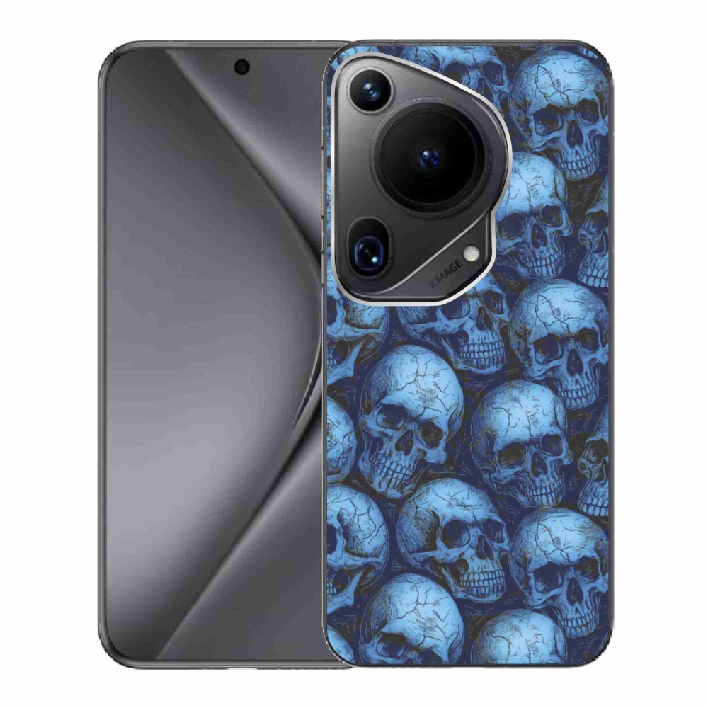 Zselés borítás mmCase a Huawei Pura 70 Ultra számára - koponyák