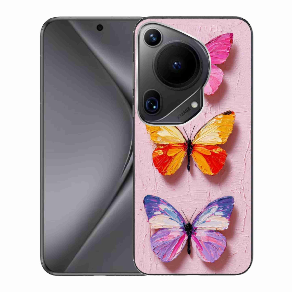 Gél borítás mmCase a Huawei Pura 70 Ultra számára - pillangó szentháromság
