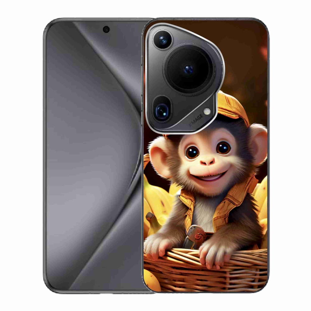 mmCase gél tok a Huawei Pura 70 Ultra-hoz – majom a kosárban