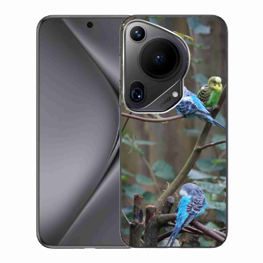 mmCase gél tok a Huawei Pura 70 Ultra-hoz – papagájok az ágon
