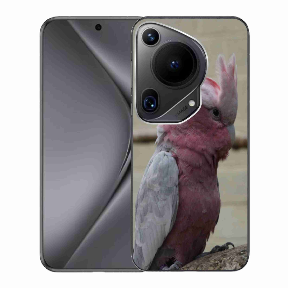 Gél borítás mmCase a Huawei Pura 70 Ultra készülékhez - papagáj kakadu rózsaszínű