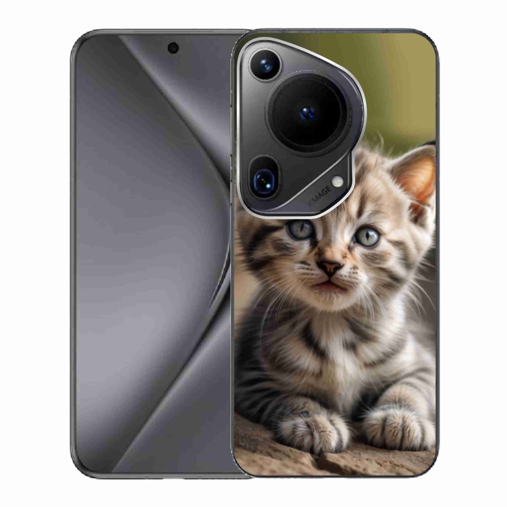 Gélburkolat mmCase a Huawei Pura 70 Ultra számára - aranyos cica 9