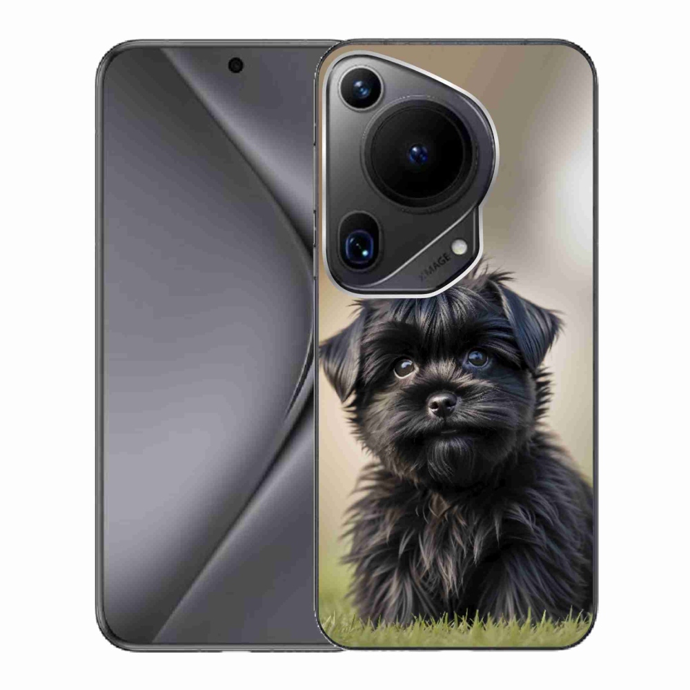 mmCase gél tok a Huawei Pura 70 Ultra-hoz – aranyos fekete kutyus