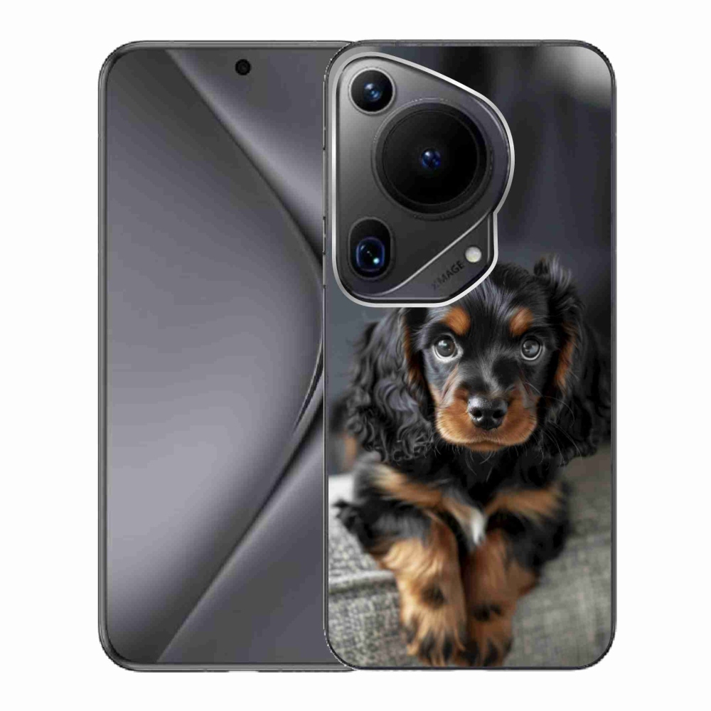 mmCase gél tok a Huawei Pura 70 Ultra-hoz – aranyos, hosszú szőrű tacskó