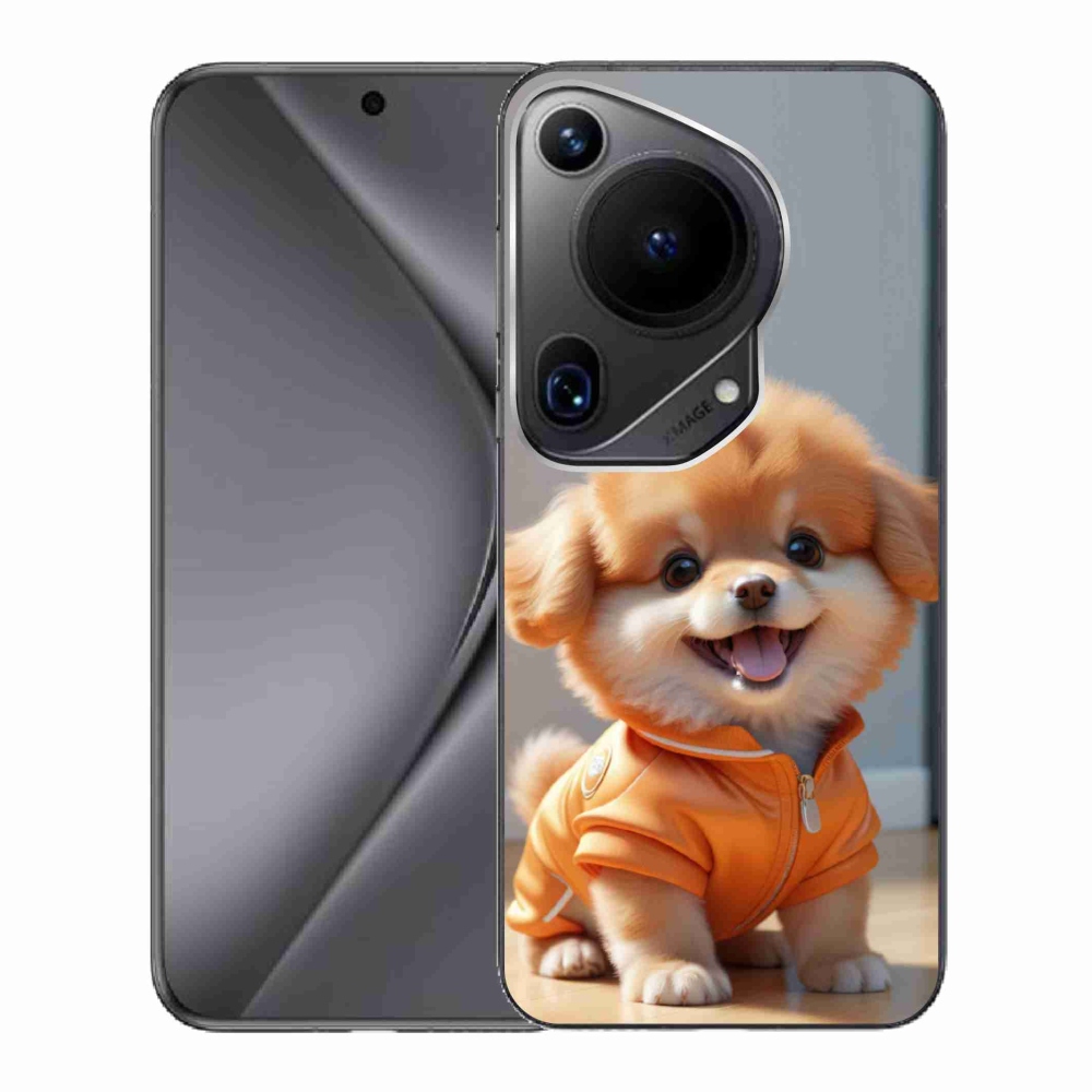 mmCase gél tok a Huawei Pura 70 Ultra-hoz – aranyos pomerániai pulóverben