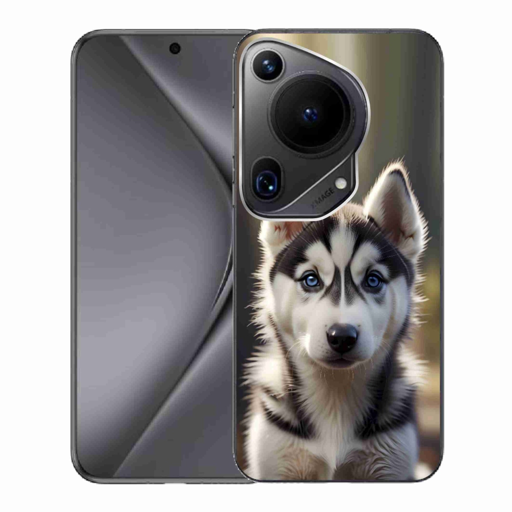 mmCase gél tok a Huawei Pura 70 Ultra-hoz – aranyos szibériai husky