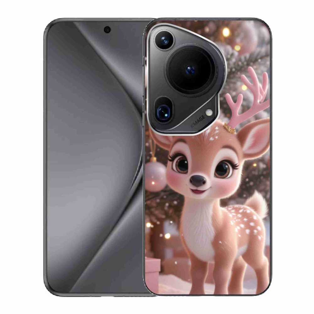 Zselés borítás mmCase a Huawei Pura 70 Ultra készülékhez - aranyos rénszarvas