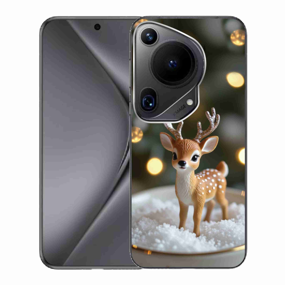 mmCase gél tok a Huawei Pura 70 Ultra-hoz – aranyos karácsonyi szarvas
