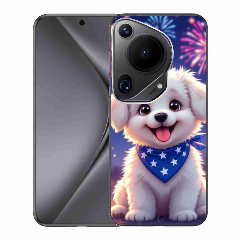 Gél borítás mmCase a Huawei Pura 70 Ultra számára - ünnepi kölyökkutyakölyök