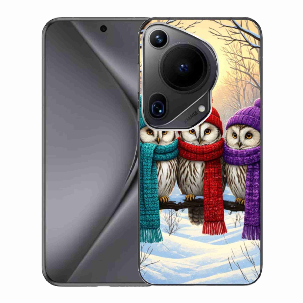Gél borító mmCase a Huawei Pura 70 Ultra számára - bagoly barátok