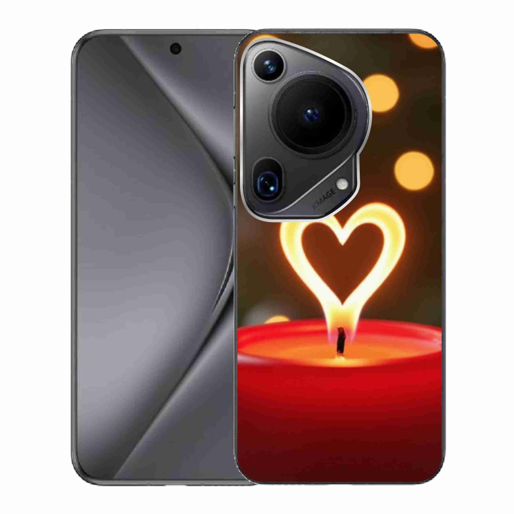Gél borítás mmCase a Huawei Pura 70 Ultra számára - a láng szíve