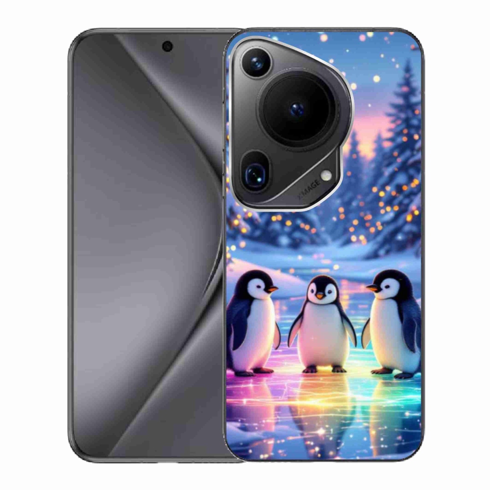 Gél borítás mmCase a Huawei Pura 70 Ultra készülékhez - pingvinek