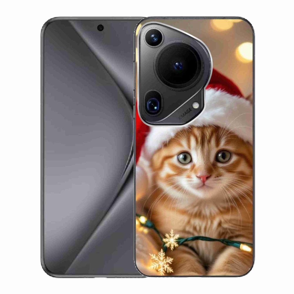 Gél borító mmCase a Huawei Pura 70 Ultra számára - Karácsonyi cica