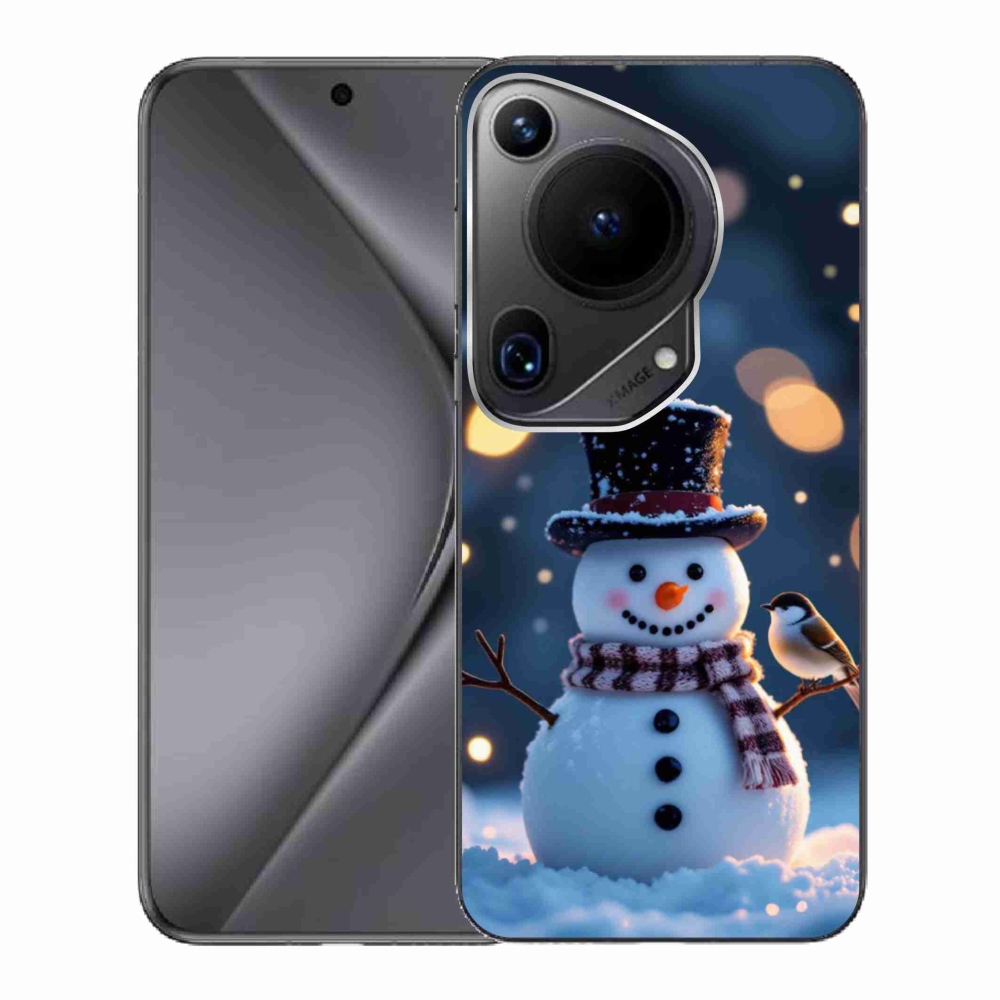 mmCase gél tok a Huawei Pura 70 Ultra-hoz – karácsonyi hóember