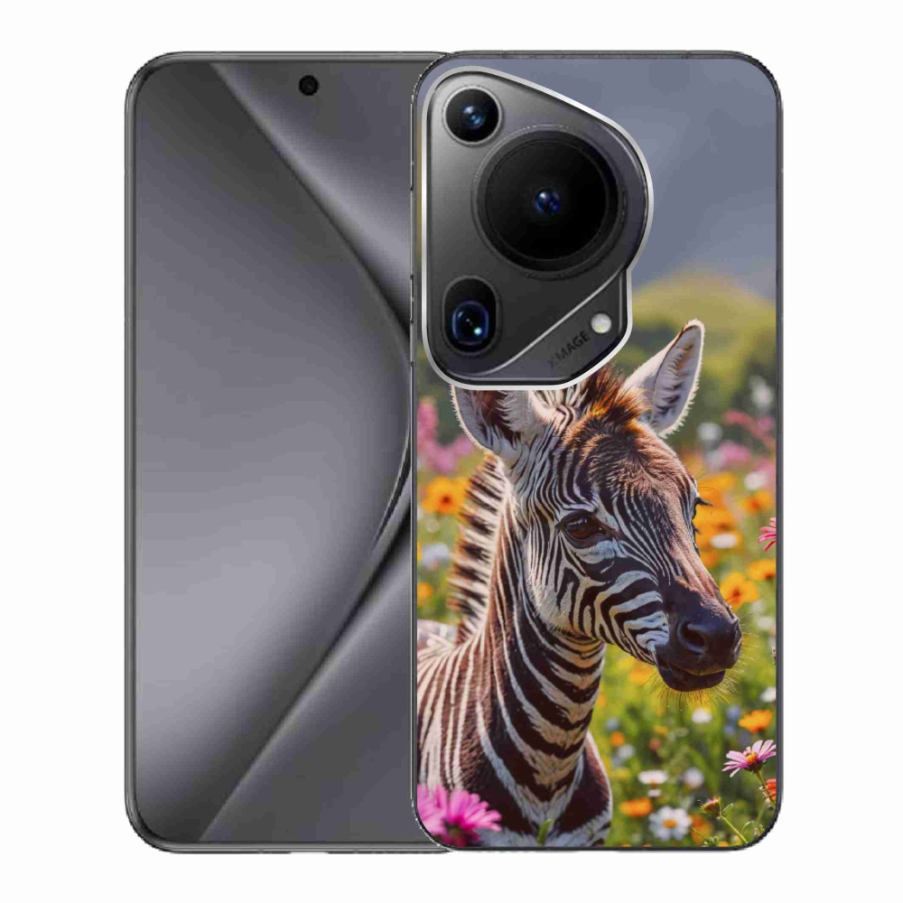 mmCase gélhuzat a Huawei Pura 70 Ultra-hoz – zebra a réten