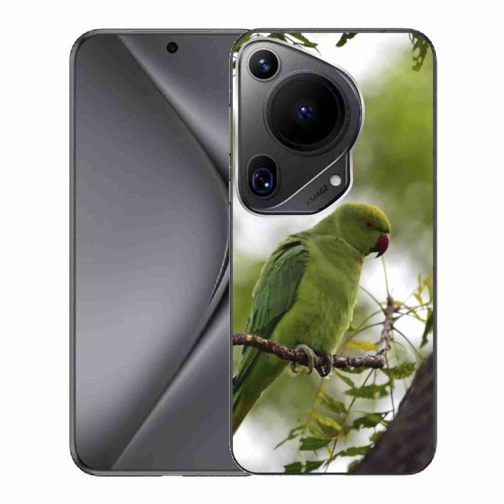 Zselés borítás mmCase a Huawei Pura 70 Ultra készülékhez - zöld papagáj