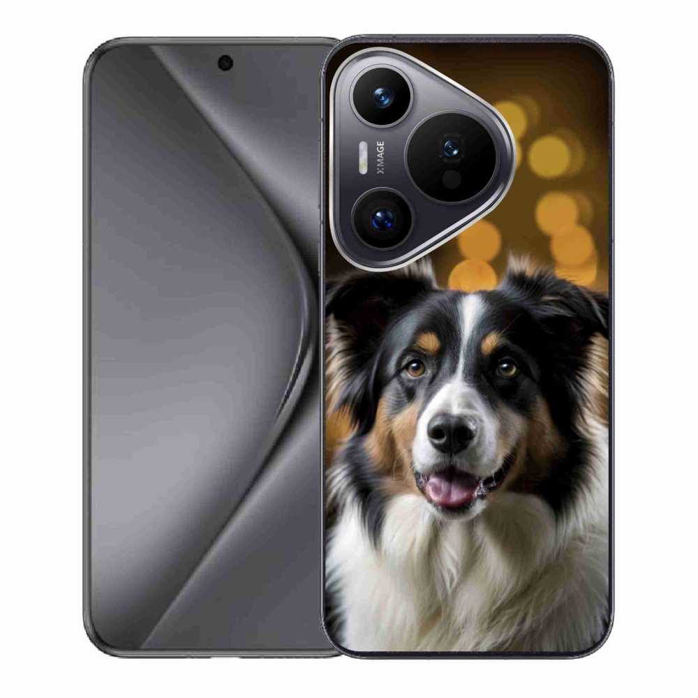 mmCase gél tok a Huawei Pura 70-hez – mosolygós ausztrál juhászkutya