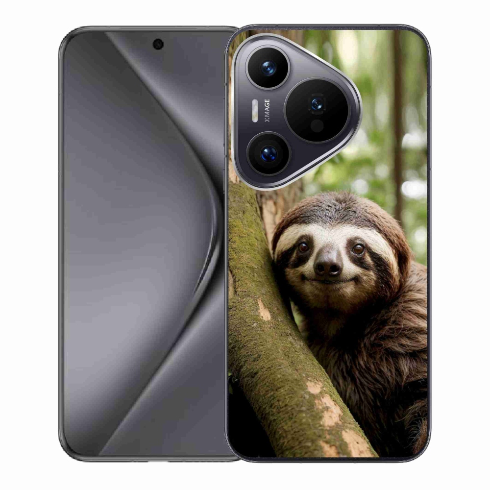 mmCase gél tok a Huawei Pura 70-hez – mosolygós lajhár