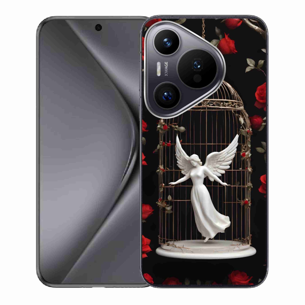 Zselés borítás mmCase a Huawei Pura 70 készülékhez - csapdába esett angyal