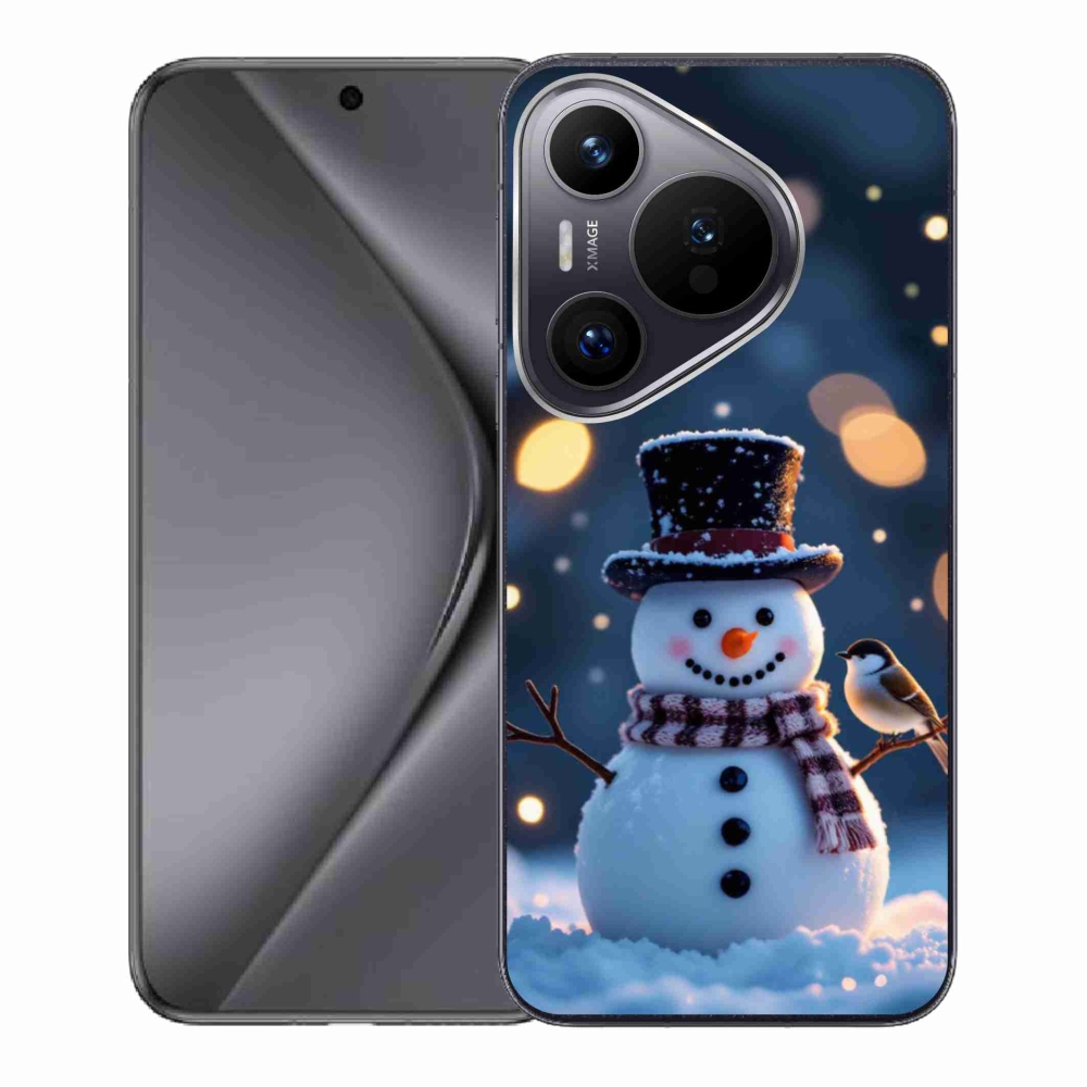 mmCase gél tok a Huawei Pura 70-hez – karácsonyi hóember