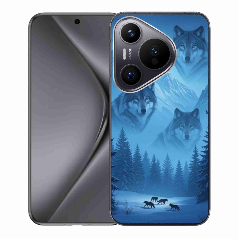 Zselés borítás mmCase a Huawei Pura 70 készülékhez - farkas csomag