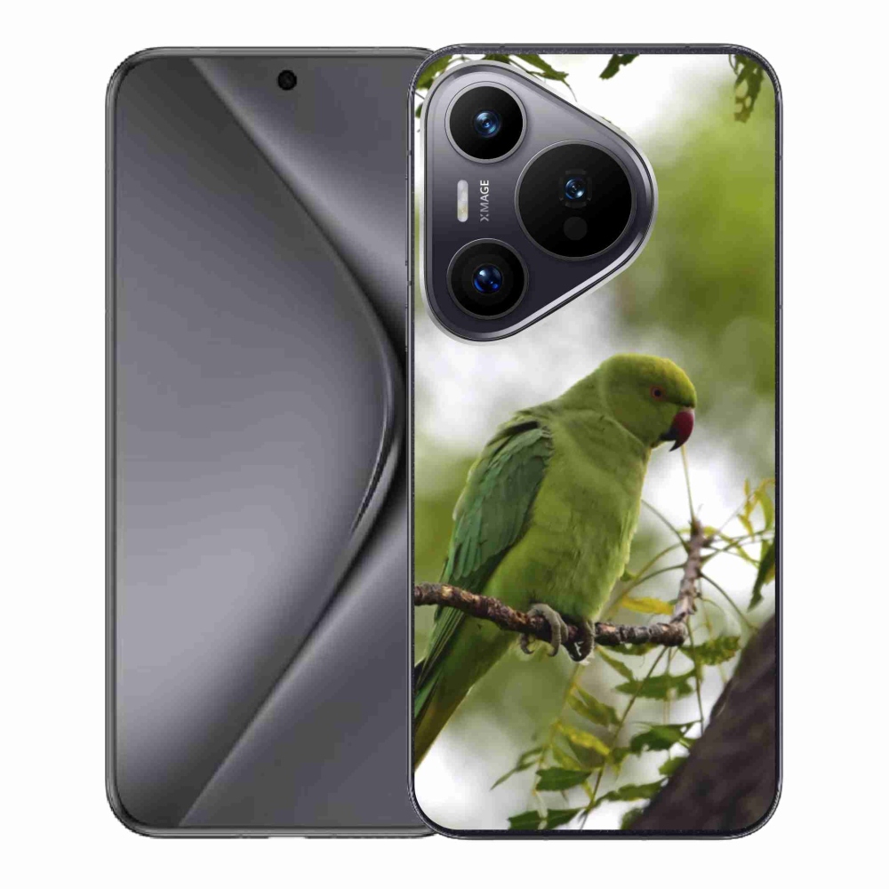 Zselés borítás mmCase a Huawei Pura 70 készülékhez - zöld papagáj