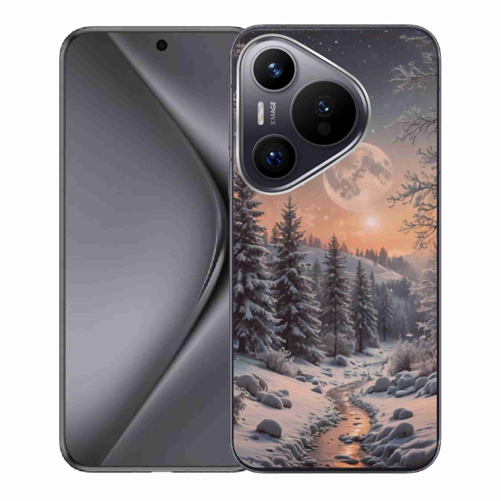 Gél borító mmCase a Huawei Pura 70 - téli táj 2