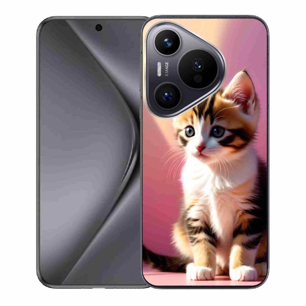 Gél borító mmCase a Huawei Pura 70 készülékhez - kíváncsi cica 2