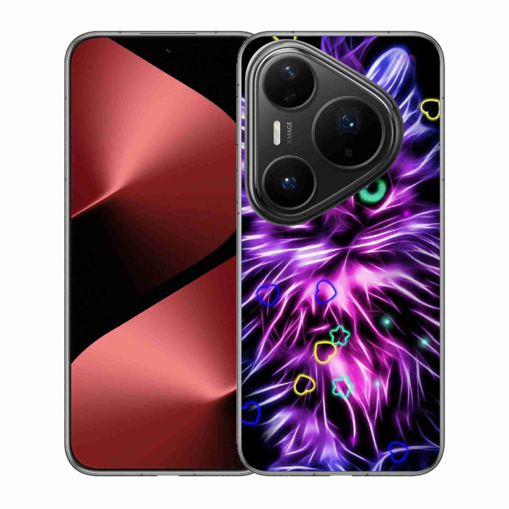 Gél borítás mmCase a Huawei Pura 80 Pro készülékre - absztrakt macska