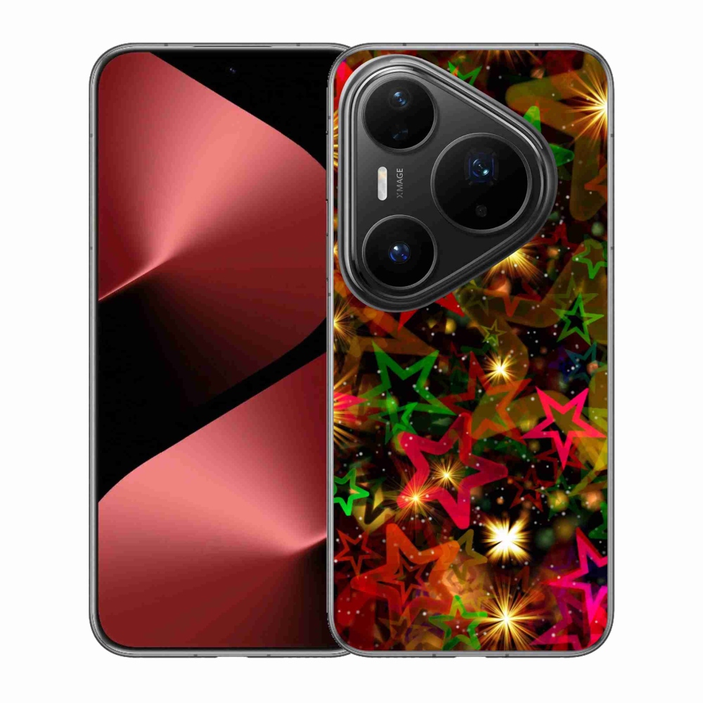 Gél borítás mmCase a Huawei Pura 80 Pro számára - színes csillagok