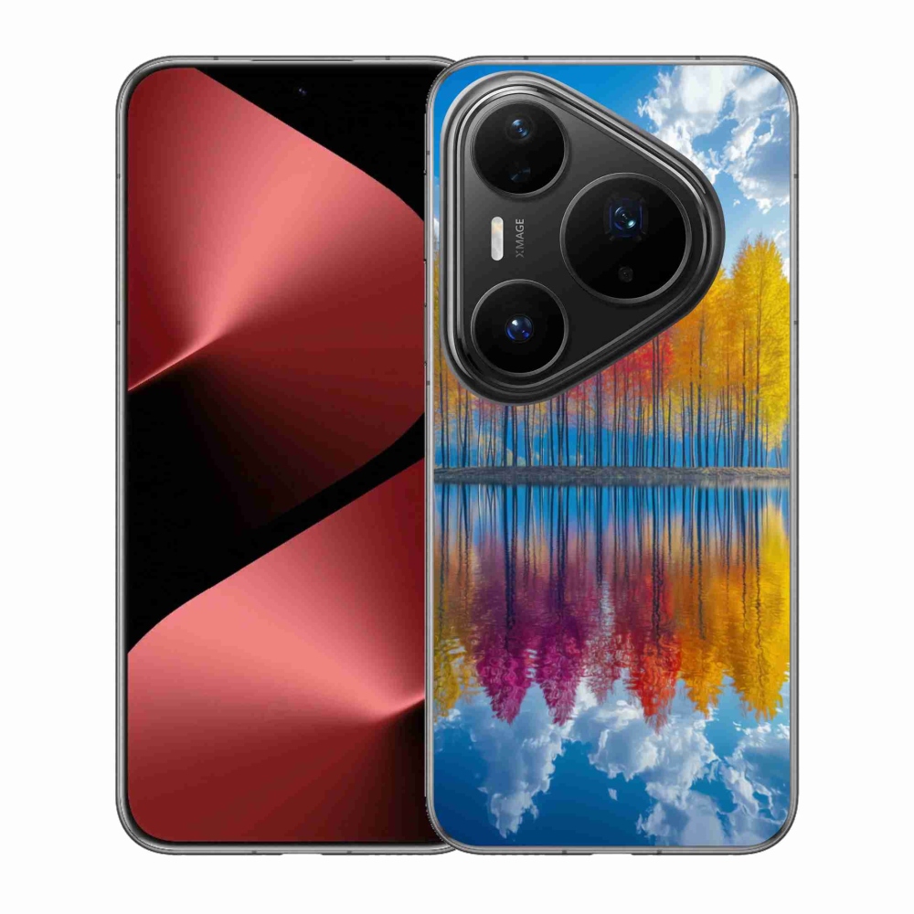 Gél borítás mmCase a Huawei Pura 80 Pro számára - színes fák